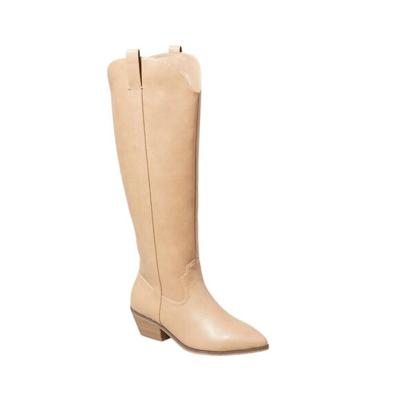 NWT Universal Thread Womens Sommer Western Boots 87929896 Light Brown 10M - Picture 1 of 8